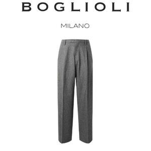 BOGLIOLI  MILANO Womens  EU36  (Waist 27) 100% Virgin Wool  Trousers  Gray Italy